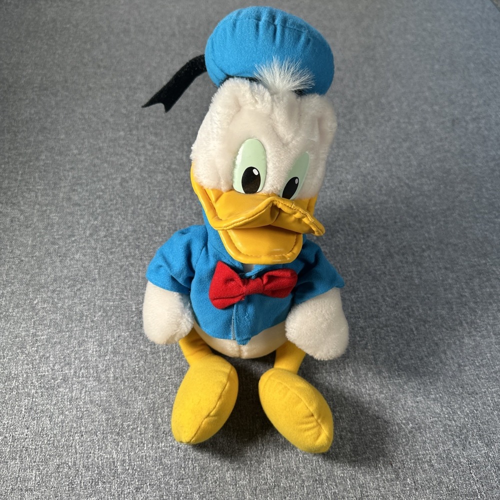 Disney Donald Duck Plush Toy Stuffed Animal Disneyland Authentic 10" Vintage